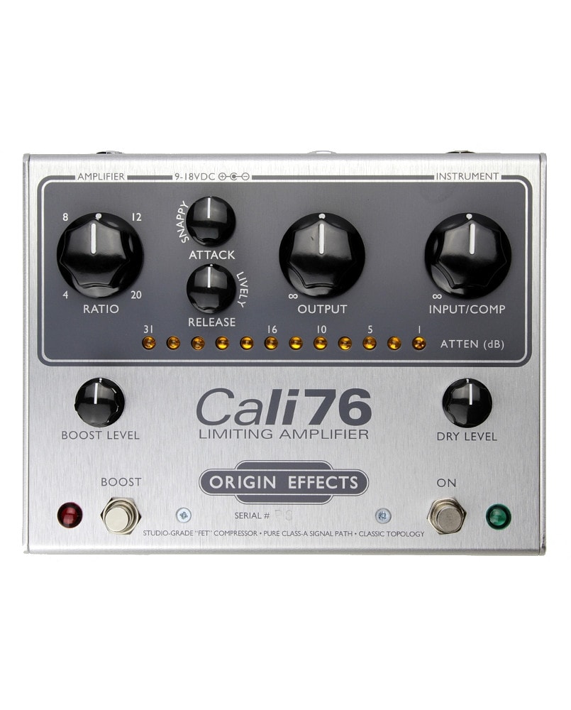 Origin Effects Cali76-TX-P Germanium Parallel Boutique Analogue 1176 Style Studio Quality Compressor Limiter Sustainer Guitar Effects Pedal Made In England Built In Britain