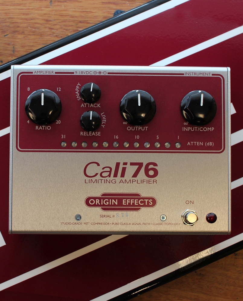 Limited Edition Red Panel Origin Effects Cali76 Standard Studio Style Boutique Analogue Guitar Compressor Effects Pedal Reissue 1176 Vintage Rack Limiter Effect Stompbox