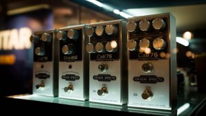 Andertons Stock of Origin Effects Compact analogue compressor pedals Urei 1176 boutique in a stompbox