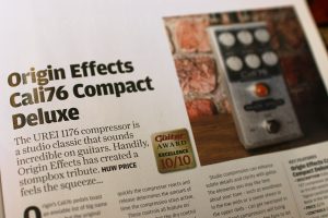 The Guitar Magazine Gives The Cali76-CD Full Marks and Bass Review Cali 76 Pedal Urei 1176 compressor origin effects