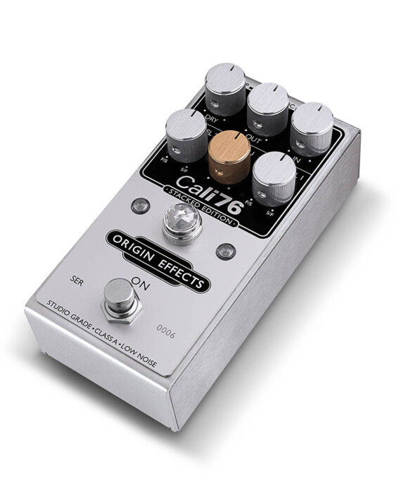 Origin Effects Cali76 Stacked Edition SE Compressor Limiter Guitar Pedal Clean Sustain Boutique Deluxe Compact Series Parallel Stompbox Flat