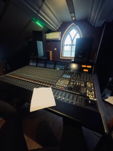 a mixing desk.