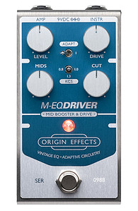 the Origin Effects M-EQ Mid Driver and Boost pedal.