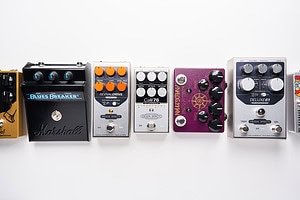Image showing a line-up of different pedals