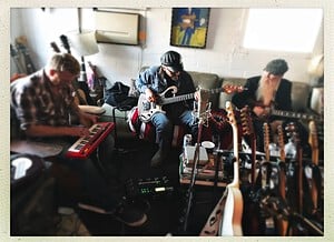 From left to right: Joshua Homme, Les Claypool, Billy Gibbons