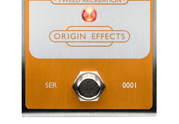 an Origin Effects Deluxe 55 Tweed recreation pedal.