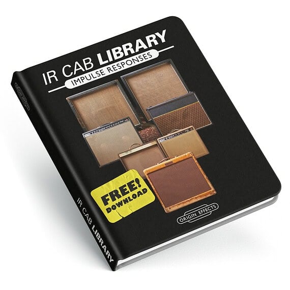a book displaying the different amps in the free, downloadable Impulse Response Cab Library