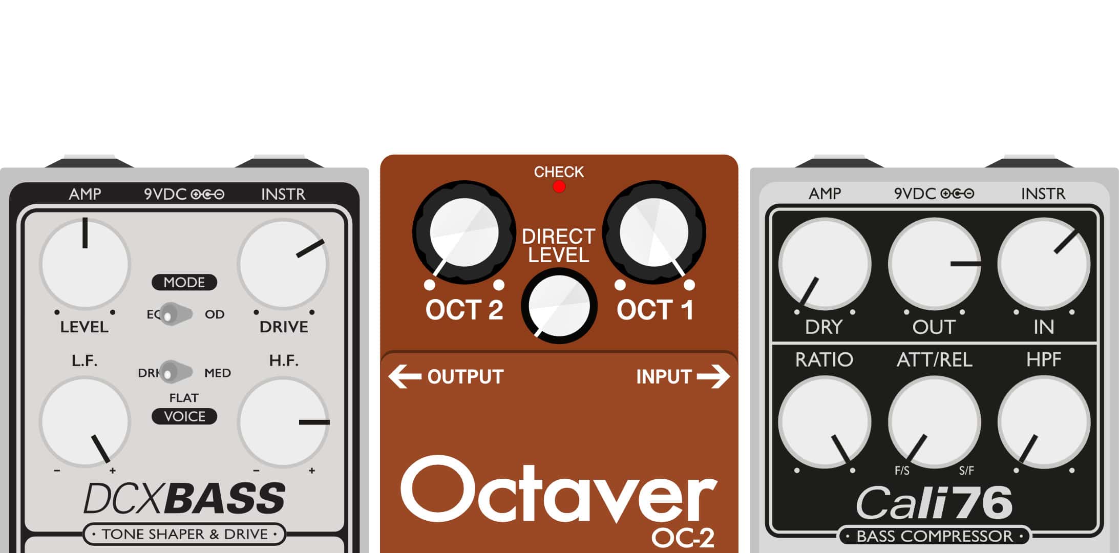 DCX BASS, Octaver and Cali76 Settings