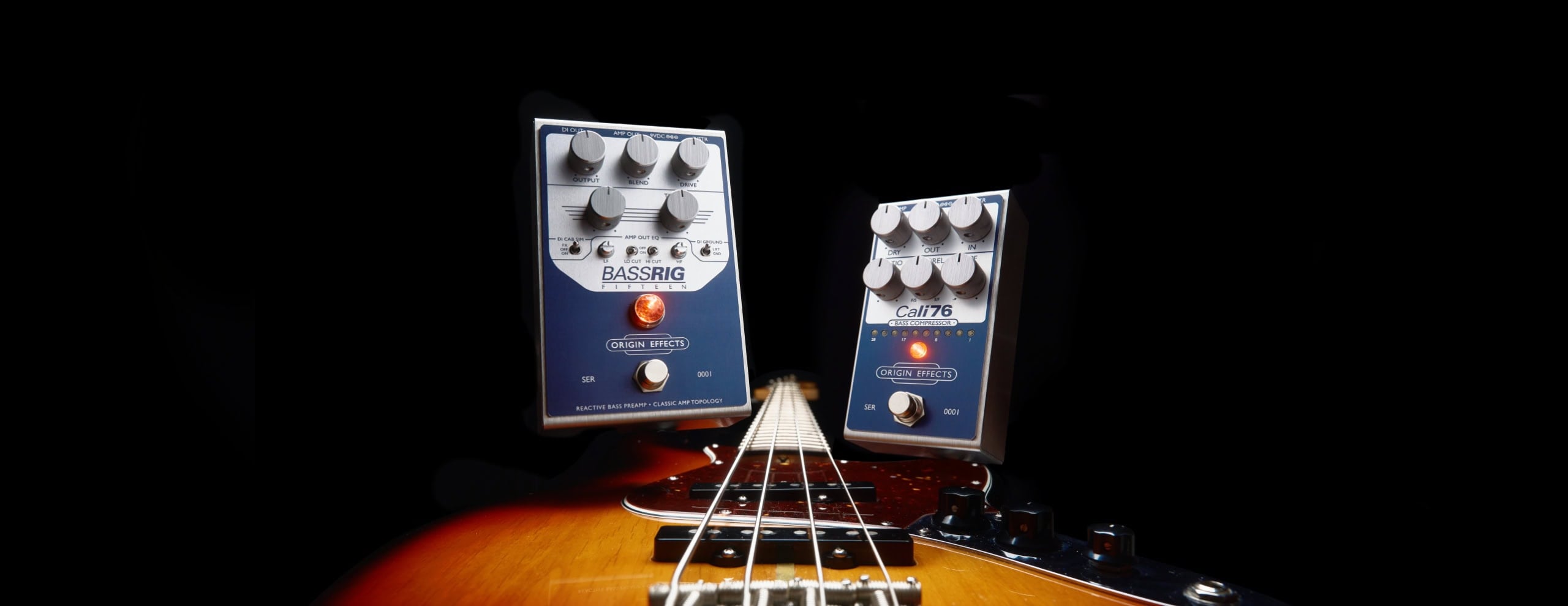 BASSRIG Fifteen and Cali76 Bass Compressor floating together