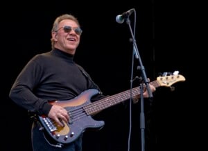 Stuart Cook playing a five string bass
